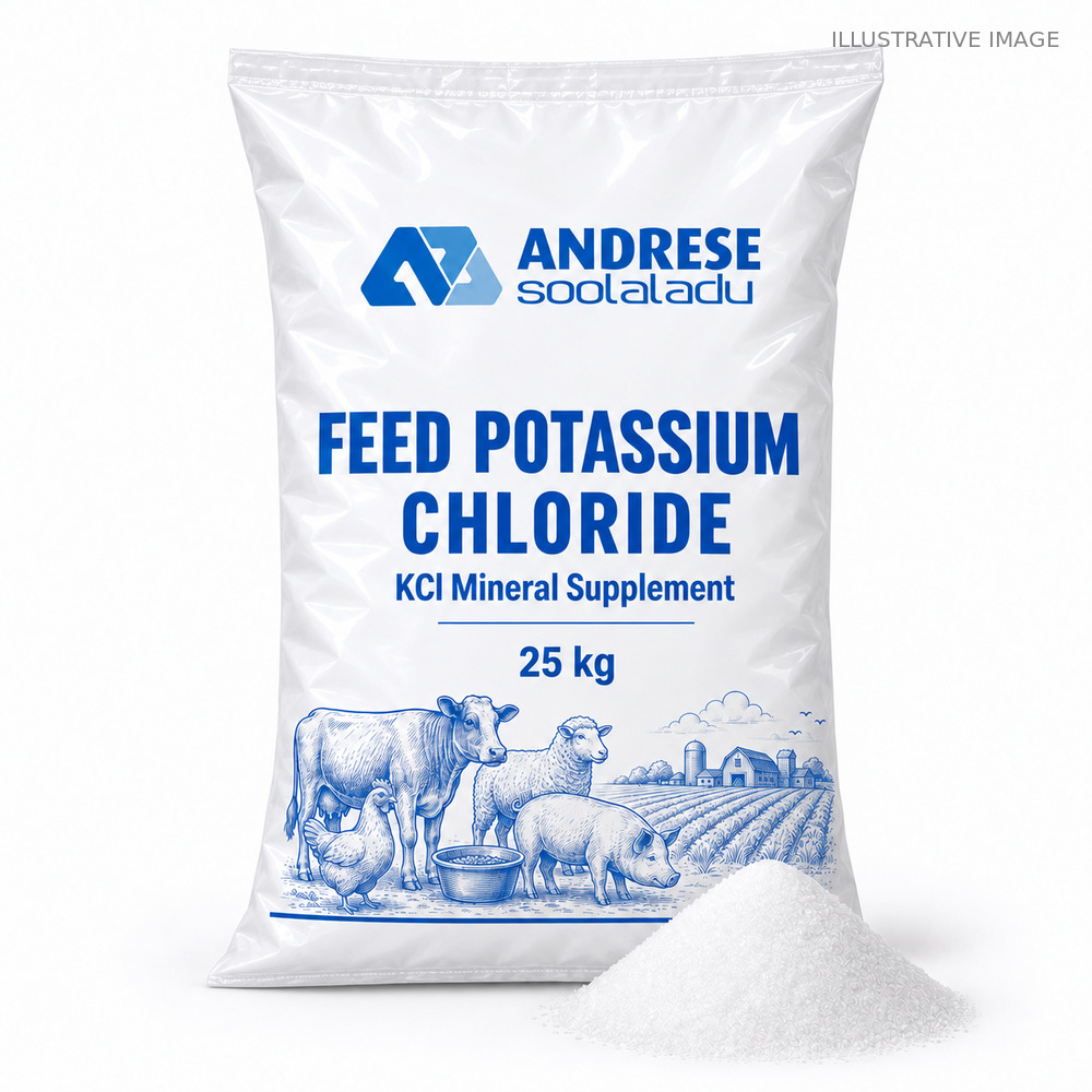Feed supplement, potassium chloride (KCl)